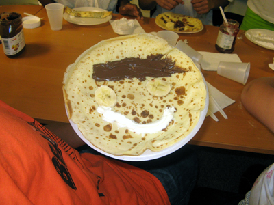 face on the crepe